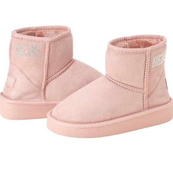 bebe Girls’ Winter Boots - Faux Shearling Ankle Booties - Platform Short Boots - Picture 3 of 7
